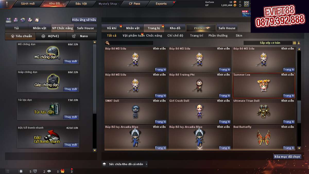 shop acc cf uy tin gia re